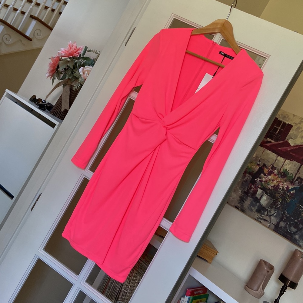 ZARA knotted stretchy dress blogger favorite - Picture 3 of 7